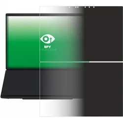 upscreen Sichtschutzfolie für ASUS ZenBook Duo UX8407 Anti-Spy Privacy Folie Blaulicht-Schutz (14"), Notebook Schutzfolie