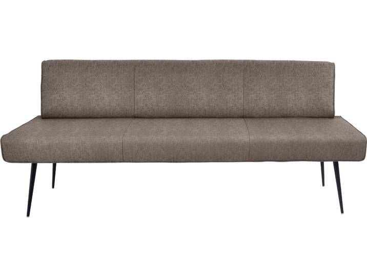 K+W Komfort & Wohnen Giacomo I Polsterbank Metallfüsse in schwarz, wahlweise in der Breite 200cm oder 177cm