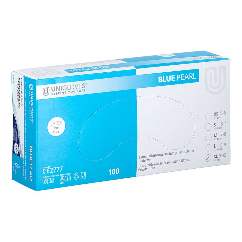 Param GmbH Handschuhe Einmal Nitril Xl blau 02500132
