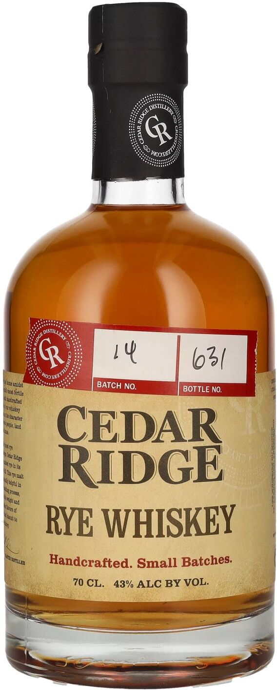 Cedar Ridge Whiskey Cedar Ridge RYE WHISKEY 43% Vol. 0,7l