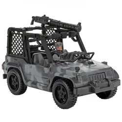 Toi-Toys 15201D - ALFAFOX Jeep + Militär Figur