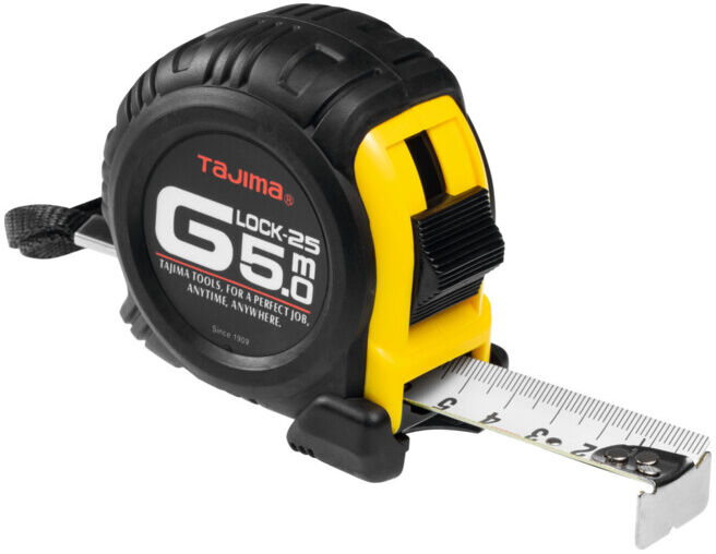 Tajima Mètre-ruban avec protection du boîtier extrêmement puissante, Longueur ruban: 3 m (G6P30MTL215Y)