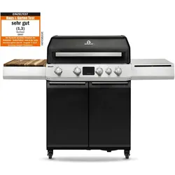 Burnhard GRANT Upgrade - Modularer Gasgrill 4-Brenner mit Türen und Gusseisenrost