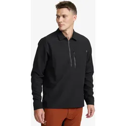 Ridge Half-zip Stretch Shirt Herren Black, Größe:S - Herren > Oberteile > Hemden - Schwarz
