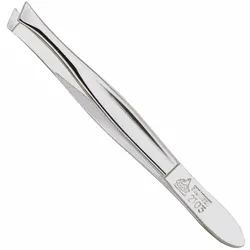 Erbe Pinzette vernickelt, schräg - 92103