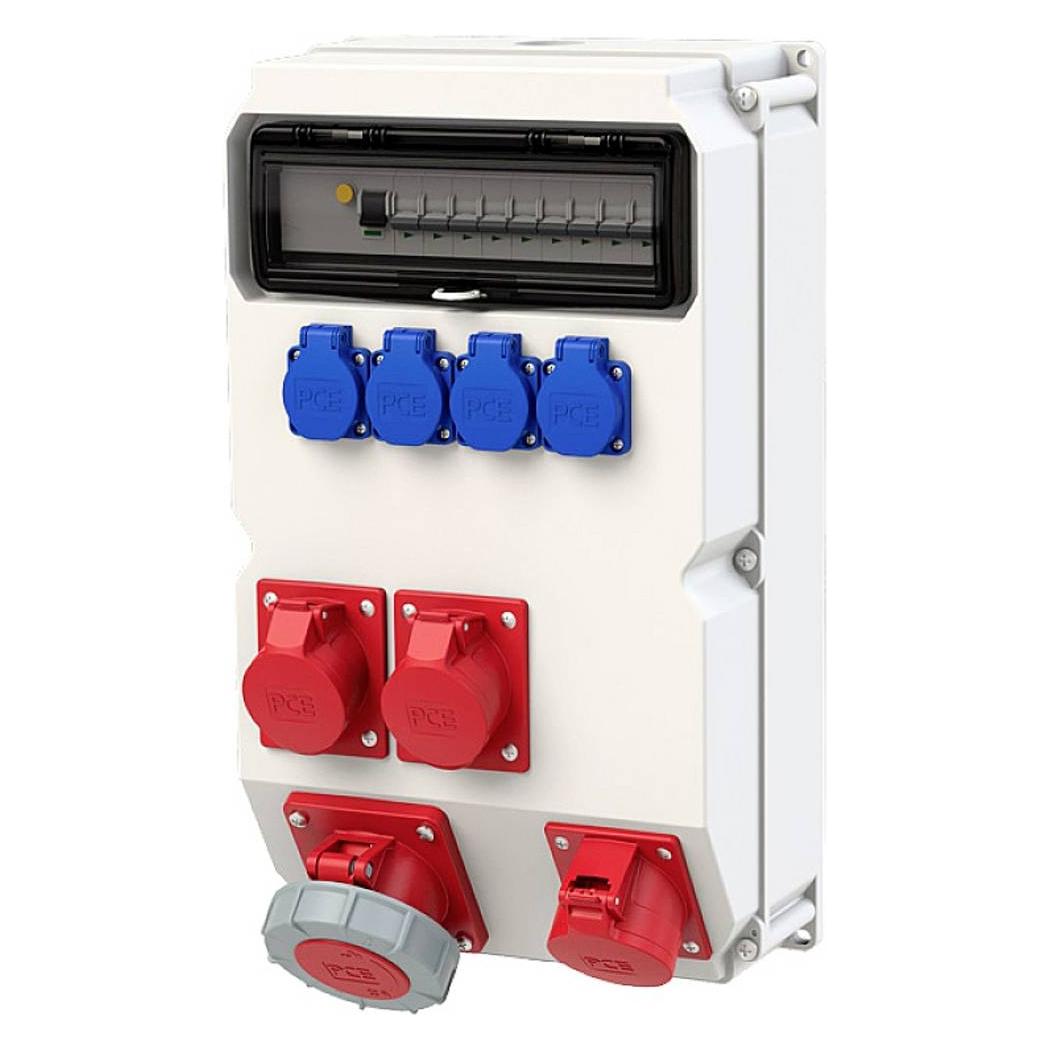 PCE CEE Stromverteiler Delta Sölden 9029706 400 V 63 A (CEE 16/5, CEE 32/5, CEE 63/5, CEE 7/3) (9029706)