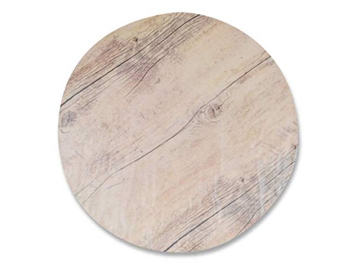 Tablett Rundes Holzimitat Ø 43 Cm Melamin - 3 Un.