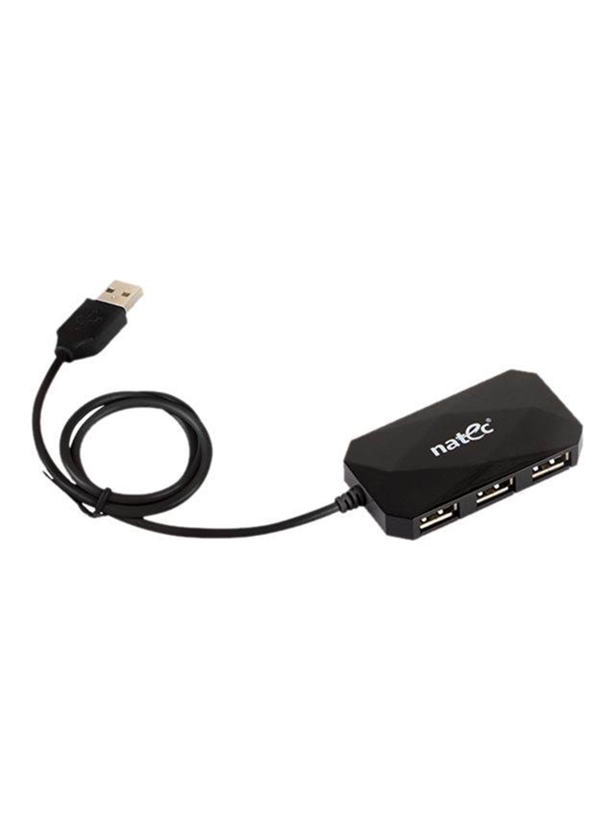 Natec LOCUST - hub - 4 ports USB-Hubs - 4 - Schwarz