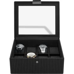 Stackers Uhrenbox 8 Fächer, schwarz