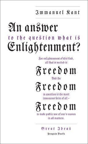 Immanuel Kant - An Answer to the Question: 'What is Enlightenment?' (Penguin Great Ideas) - Preis vom 11.10.2026 03:10:56 h