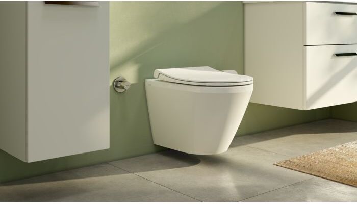 Vitra Aquacare Integra Wand-Tiefspül-WC-Set 7041B003-6200 mit Bidetfunktion, weiß