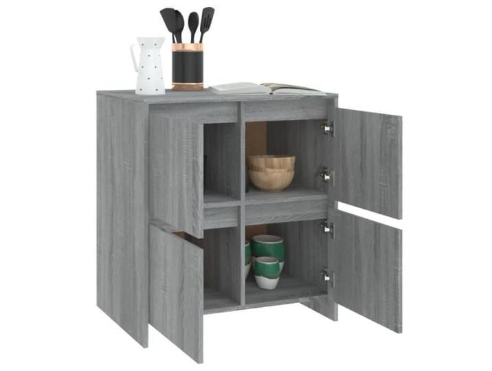 Armoire d'appoint JILL - Buffet - Contemporain - Sonoma gris 70x41x75 cm Aggloméré