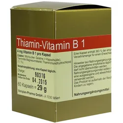 Thiamin Kapseln Vitamin B1 60 St