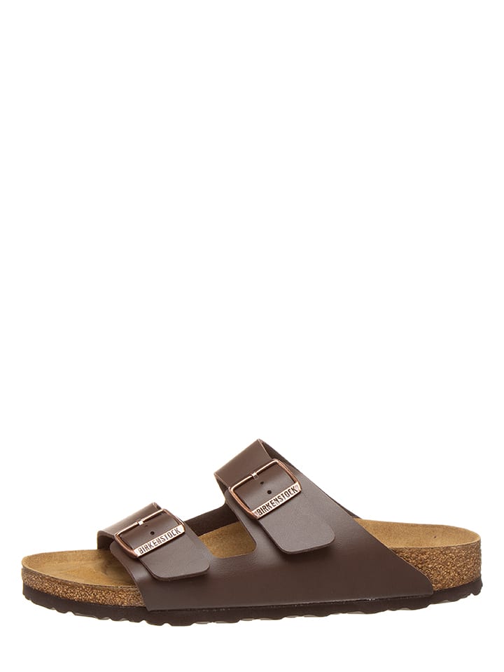 Birkenstock Pantoletten "Arizona" in Braun - Weite S - 46