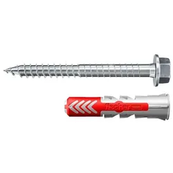 fischer Dübel mit Schrauben »DuoPower ETA 8x40« 50 Stück grau