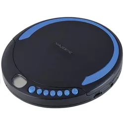 Majestic Neu DM-1550 Tragbarer CD-Player Schwarz, Blau, MP3 Player + Portable Audiogeräte, Schwarz, Blau