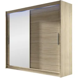 KLEIDERSCHRANK London VI, mit RGB LED Beleuchtung