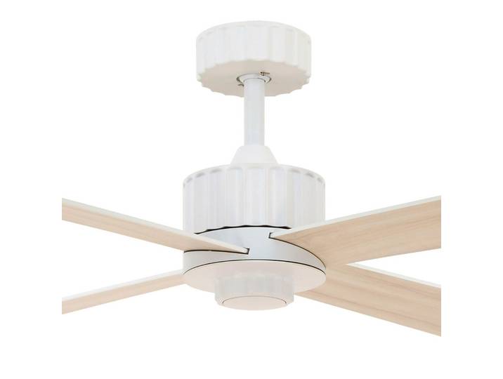 Newport Deckenventilator mit Licht weiß/eiche leise - Beacon Beacon Lighting - Wohnzimmer - Modern - Holz
