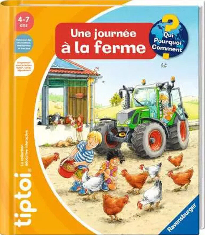 Tiptoi Why? Why? Why? : Une journée à la ferme - Ravensburger