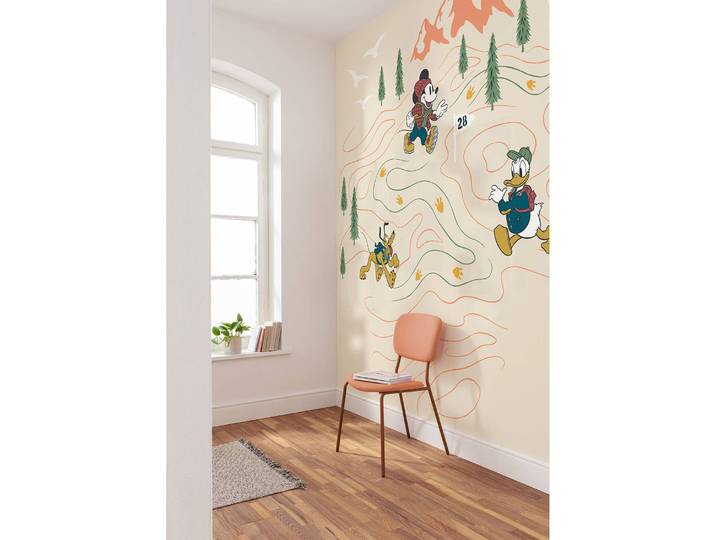 Papier peint Mickey Meets the Mountain 300 x 280cm Beige