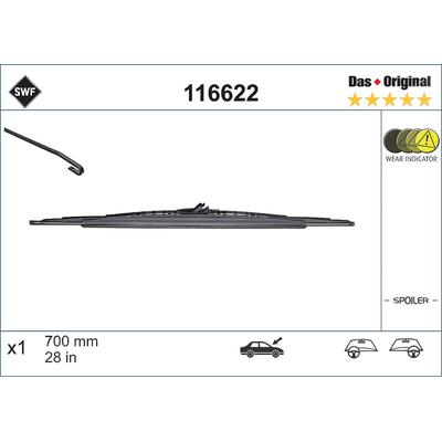 Swf Wischblatt [Hersteller-Nr. 116622] für Peugeot