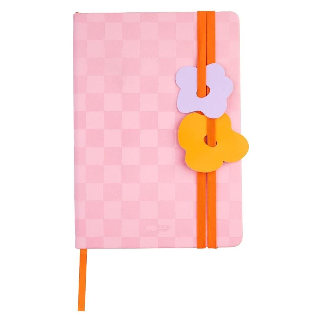 Happy Color Notizbuch mit Radiergummis A5/80K Punkte Bloom (A5, Gepunktet, Weicher Einband) (49018669)