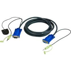 ATEN KVM Adapter [1x VGA-Stecker, Klinkenstecker 3.5 mm - 1x VGA-Buchse, Klinkenstecker 3.5 mm] 3.00 m Schwarz 2L-5203B
