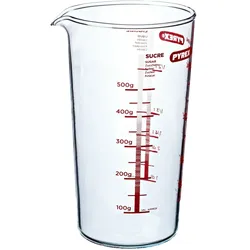 Pyrex Messbecher 50 cl transparent Glas Borosilicat