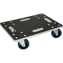 ECD Germany Transportroller 35x50 cm bis 800 kg, Siebdruckplatte & PP-Räder, stabiler Möbelroller Rollbrett Transporthilfe für Umzug