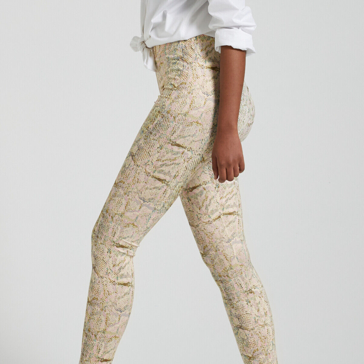 NOISY MAY Legging taille haute imprimé animalier