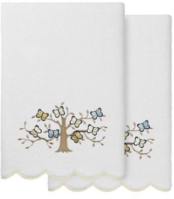 Authentic Hotel and Spa 100% Turkish Cotton TERESA Scallop Embellished Towel Collection.