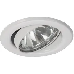 Brumberg 0H219107 Einbaustrahler GZ10, max. 10 W LED, rund, schwenkbar, weiss glänzend, Material