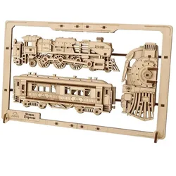 Ugears 70207 Steam Express 2.5D Puzzle
