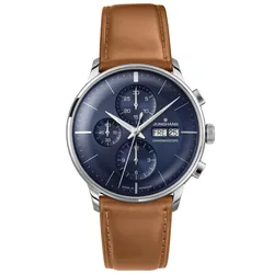 Junghans 27/4526.02 Meister Chronoscope Herrenuhr Automatik Cognacfarben