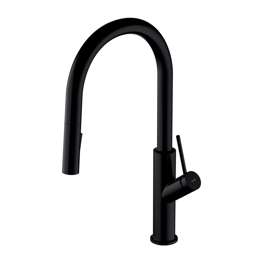 Omnires BEND BE6455BL Spültischarmatur, schwarz matt