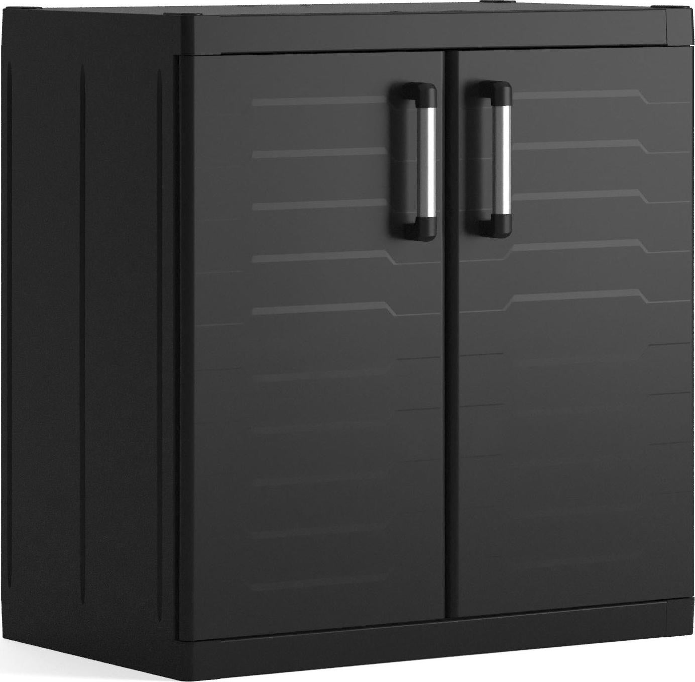 Keter Detroit Low XL opbergkast, zwart, plastic