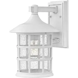 Elstead Lighting Freeport mittlere Außenwandleuchte 1-flammig E27 in Textured White