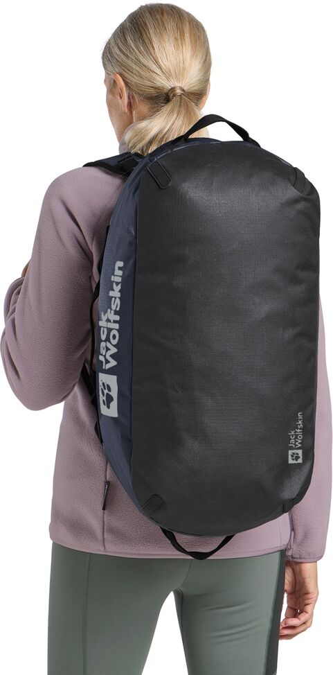 Sporttasche JACK WOLFSKIN "ALL-IN DUFFLE 35", Gr. onesize, blau (midnightsky), Polyester, Taschen Sporttasche midnightsky onesize