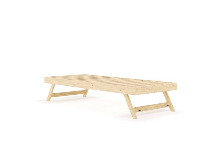 Sommier gigogne bois massif 80x190 cm