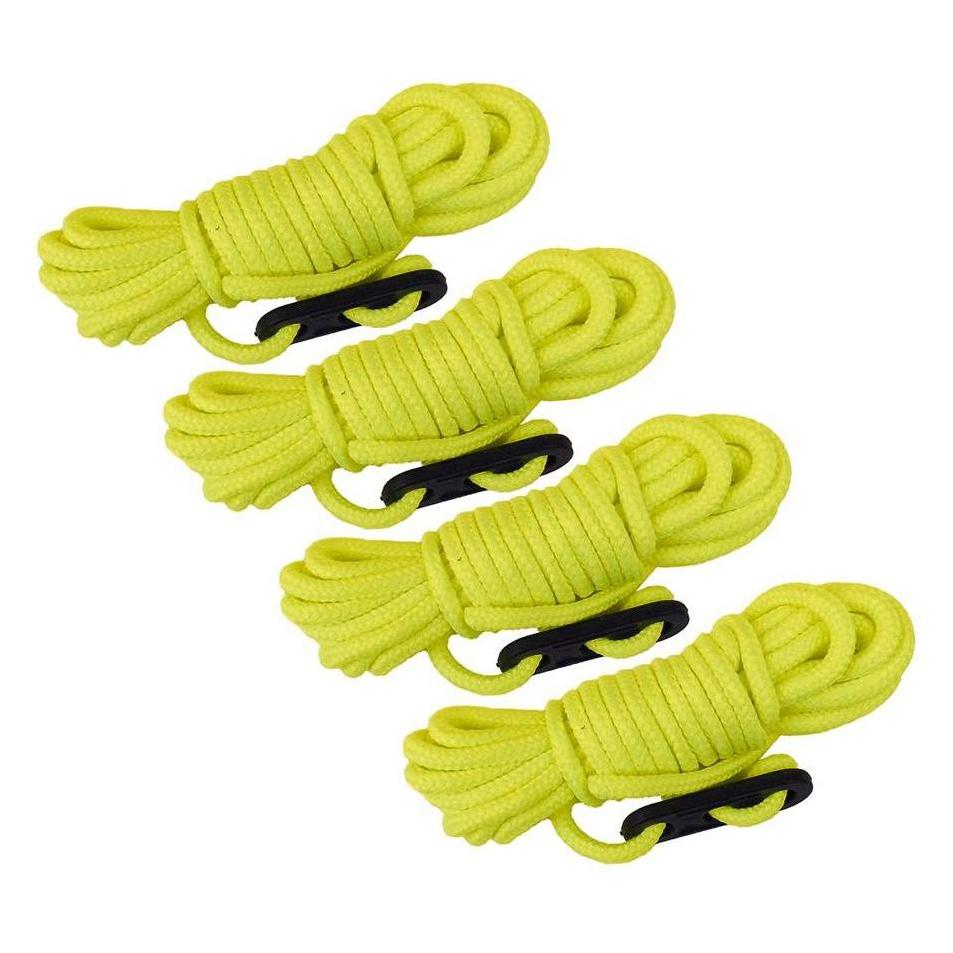 Happy People 4 Abspannleinen 3m/3mm nachtleuchtend neongelb (78142)