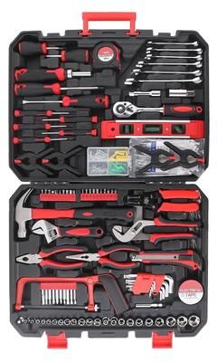 SUGIFT 328-Piece Mechanics Tool Set with Case, 1/4-Inch and 1/2-Inch Drive, Wrenches and Screwdrivers