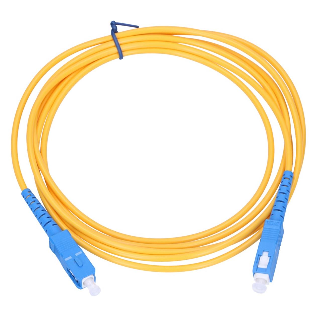 Extralink SC/UPC-SC/UPC | Patchcord | Single mode, Simplex, 3mm, 3m, 3 m, FTTH, G.657.A1, SC/UPC, SC (3 m) (EX.1674)