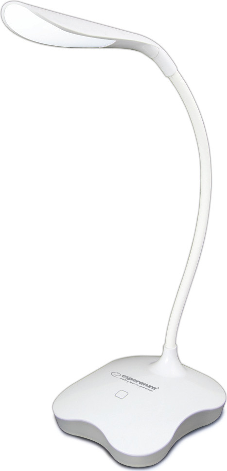 Esperanza Mimosa LED tafellamp wit met USB-aansluiting