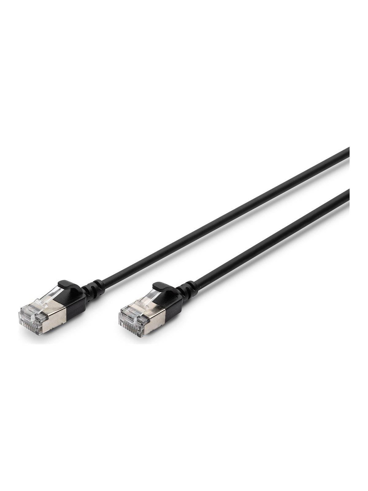 DIGITUS patch cable - 1.5 m - black - Schwarz
