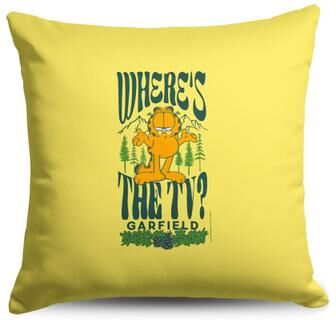 Nickelodeon Garfield Where's the TV Throw Pillow 18X18 Inches by THE NORTHWEST GROUP in Yellow (Size OS)