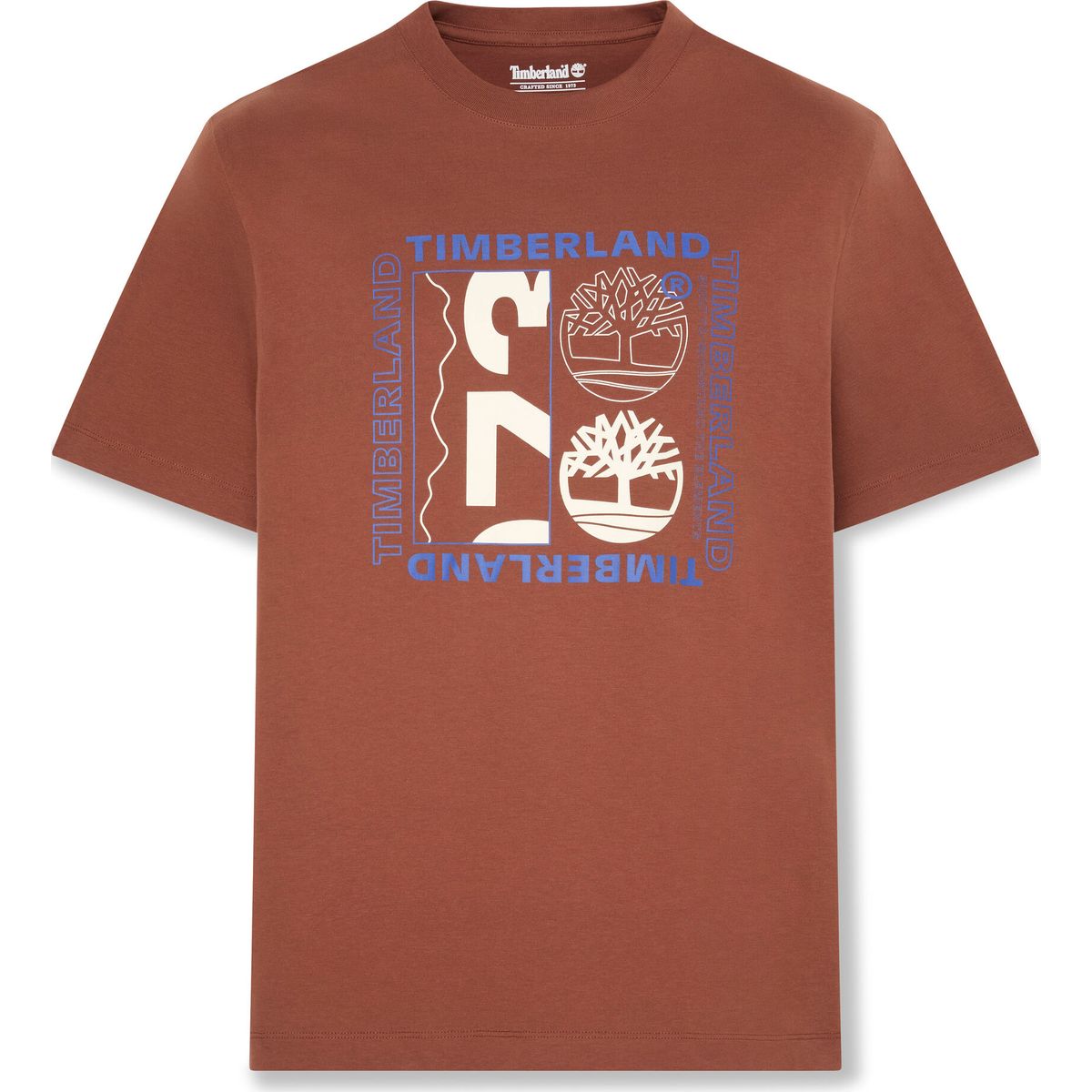 Timberland Mens "double Logo" Short Sleeve Graphic Tee brownout XXL TBC0YHD9AIM1-XXL