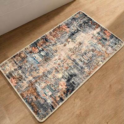Badematte GINO FALCONE "Aquata GF-164, Badvorleger, Badezimmer Teppich", braun (beige), H:7mm, Kunstfaser, Badematten, Badematte, Badteppich, bedruckt, rechteckig