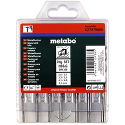 Metabo HSS-G-Bohrerkassette -7 teiliges Set - 627979000