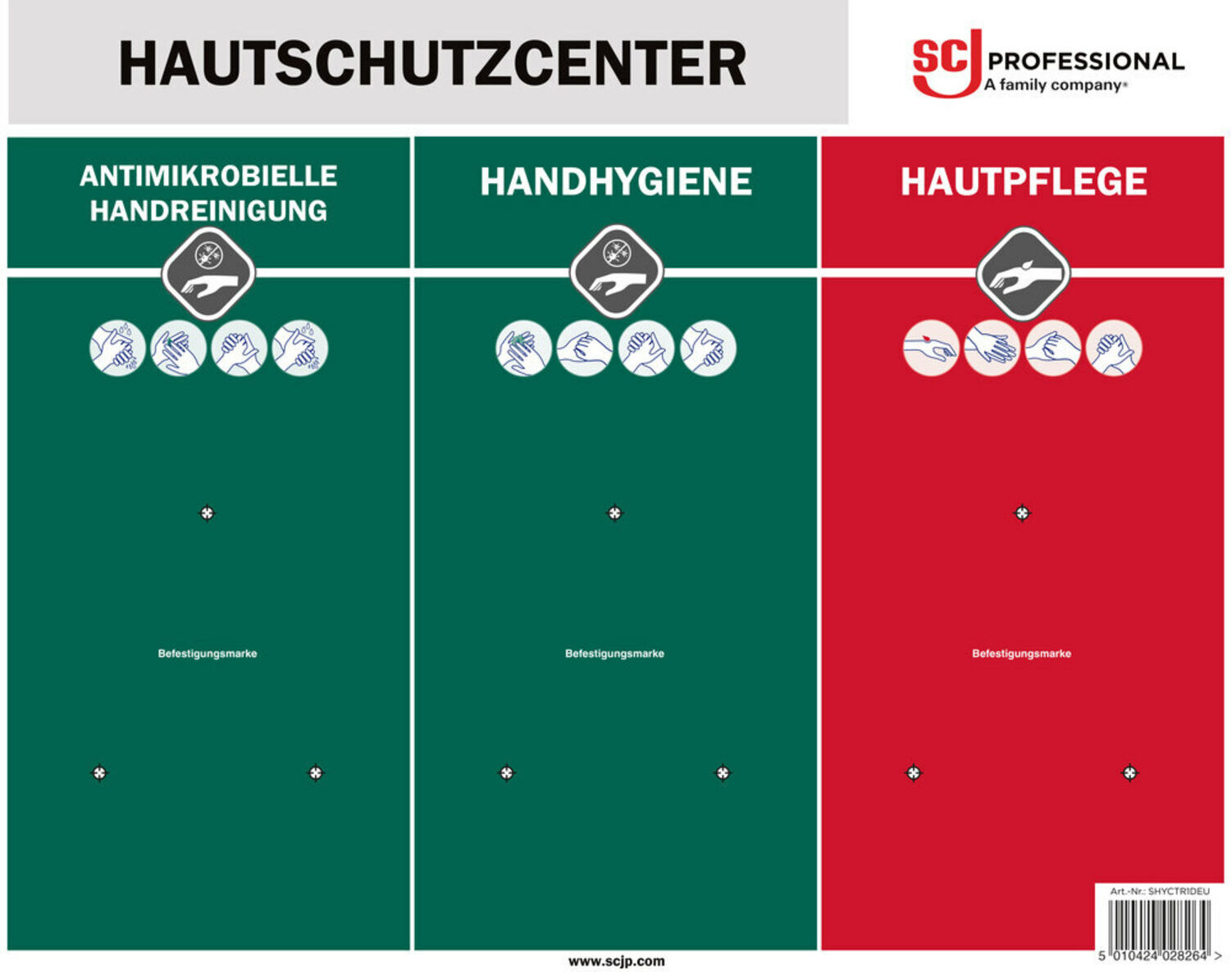 Stoko Hand Hygiene Center 3 Spenderflaschen ; SC Johnson Professional (SHYCTR1DEU)