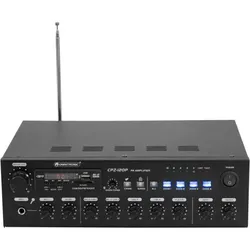 Omnitronic CPZ-120P ELA ELA-Verstärker 120 W 4-Kanal 4-Zonen, Stereoverstärker, Schwarz